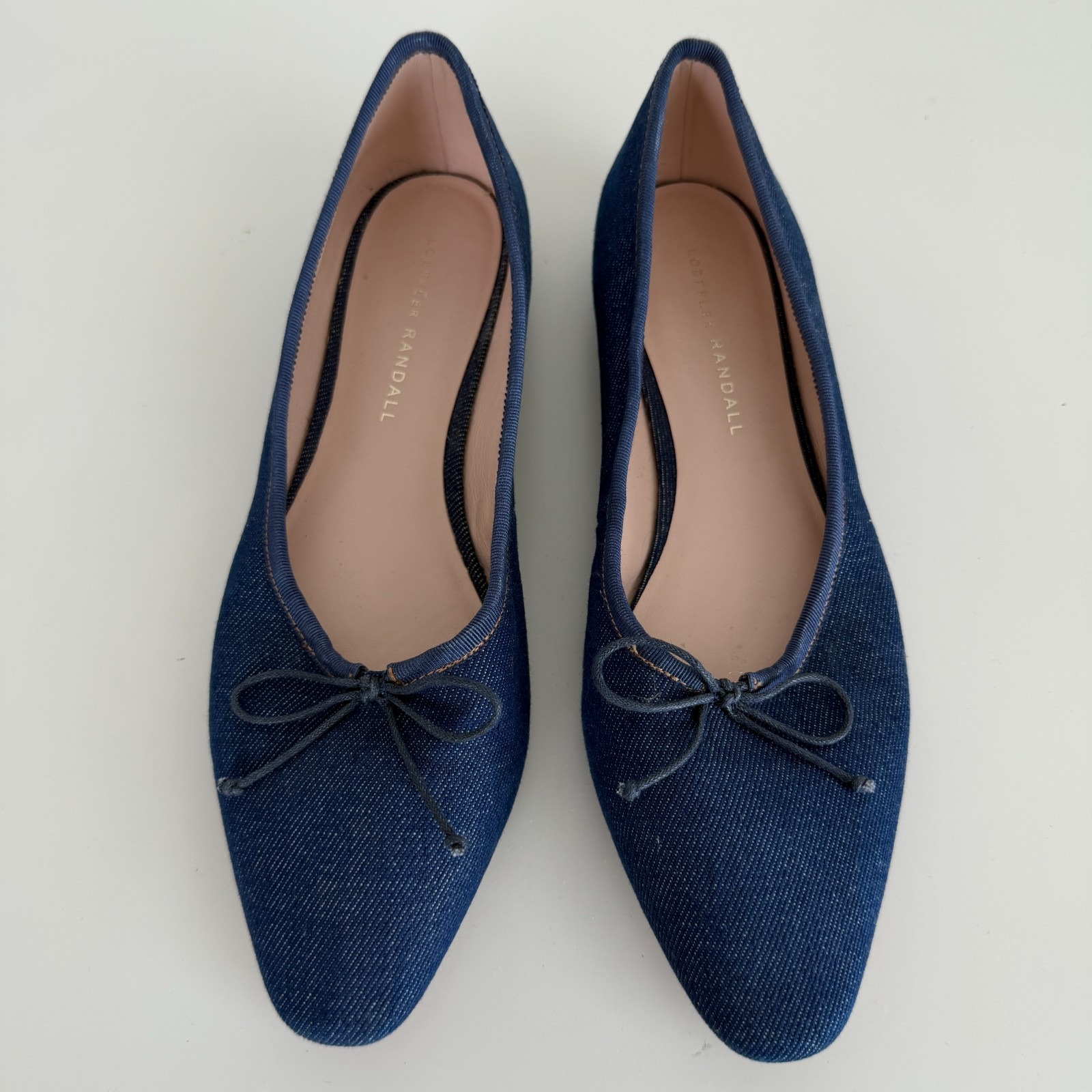Loeffler Randall Ballet Flat Womens 7.5 B Blue Denim Georgie Minimalist Luxury — image 3 of 8